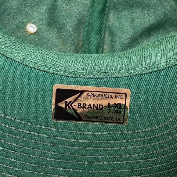 Vintage PAG Seeds Snapback Trucker Hat Patch Green K-Brand USA Size L-XL (H2) - Picture 10 of 11